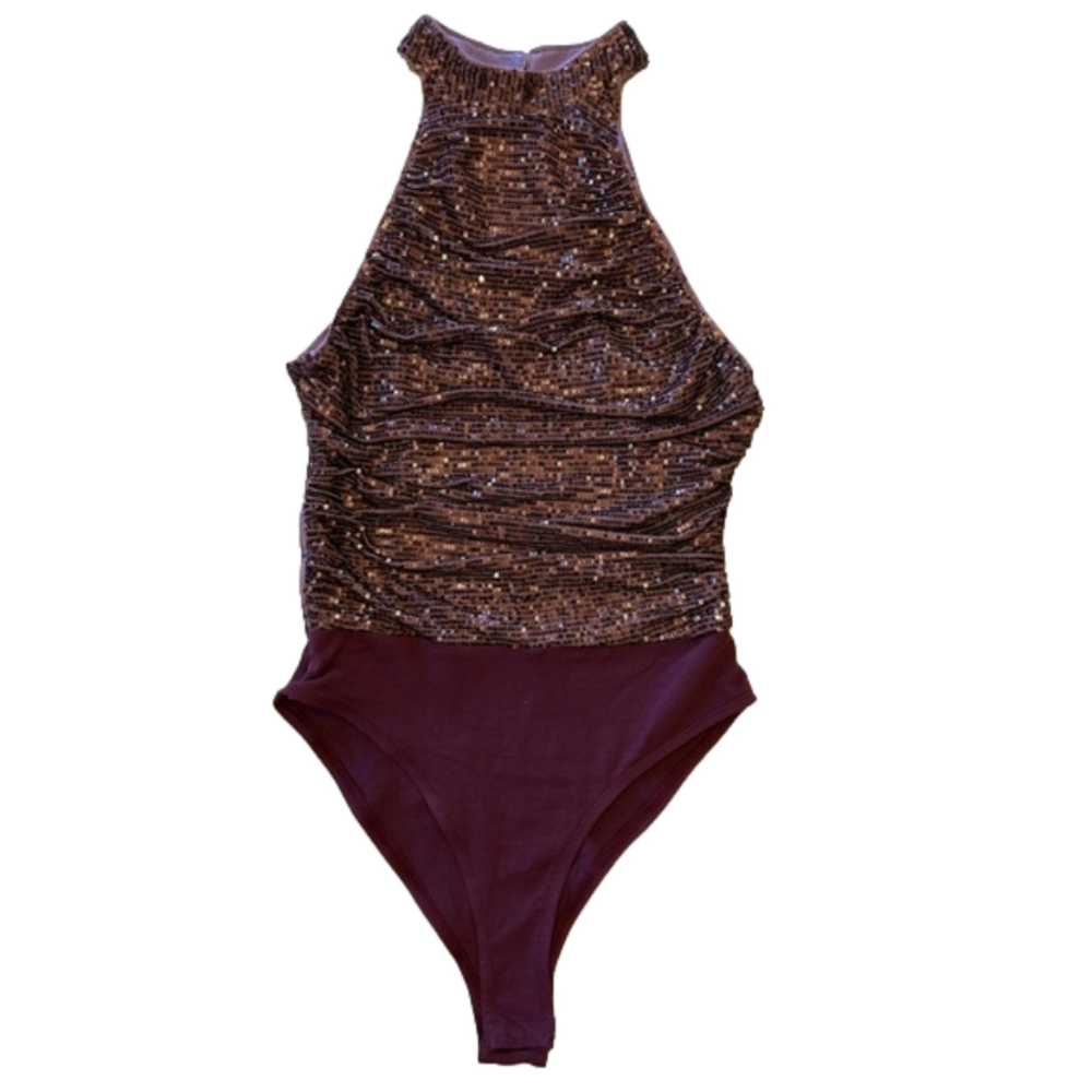 NWT SHEIN BAE Sequin Bodysuit/Small